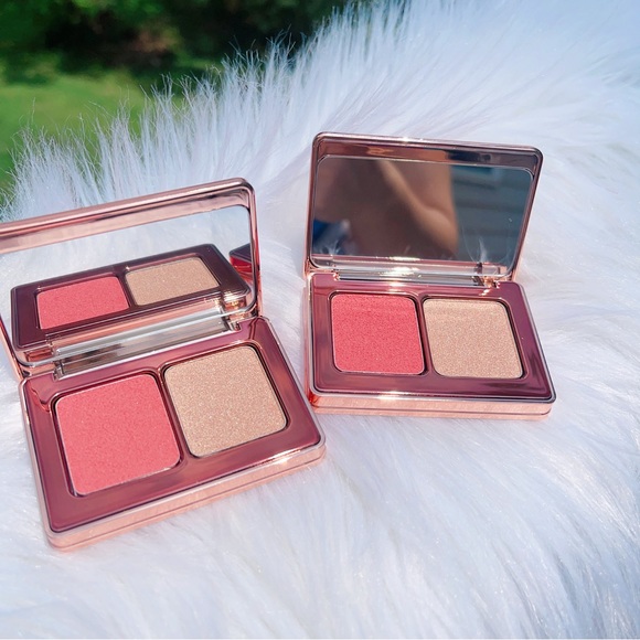 2x Natasha Denona Mini Rose Cheek Duo Cream blush/ highlighter - Picture 4 of 6